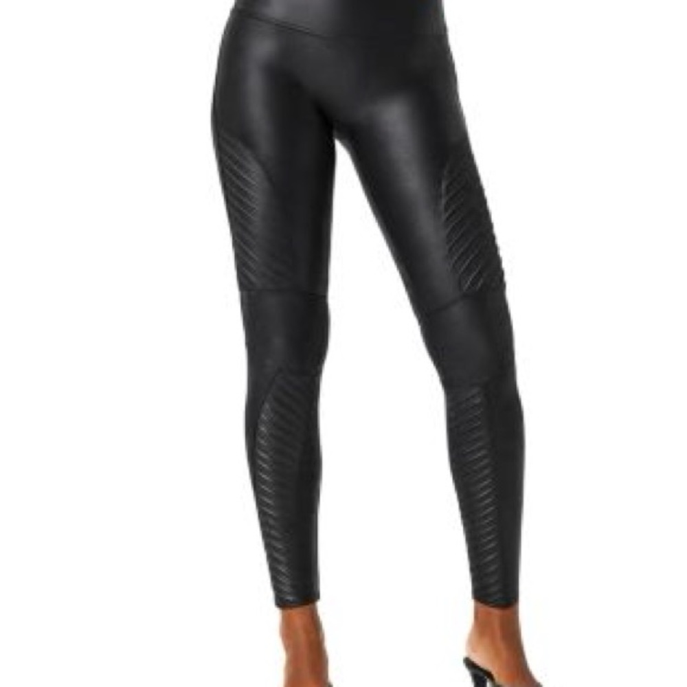 Black Faux Leather Leggings